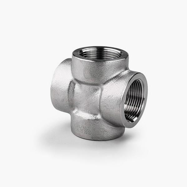 High pressure stainless steel threaded 4-way (NPT)